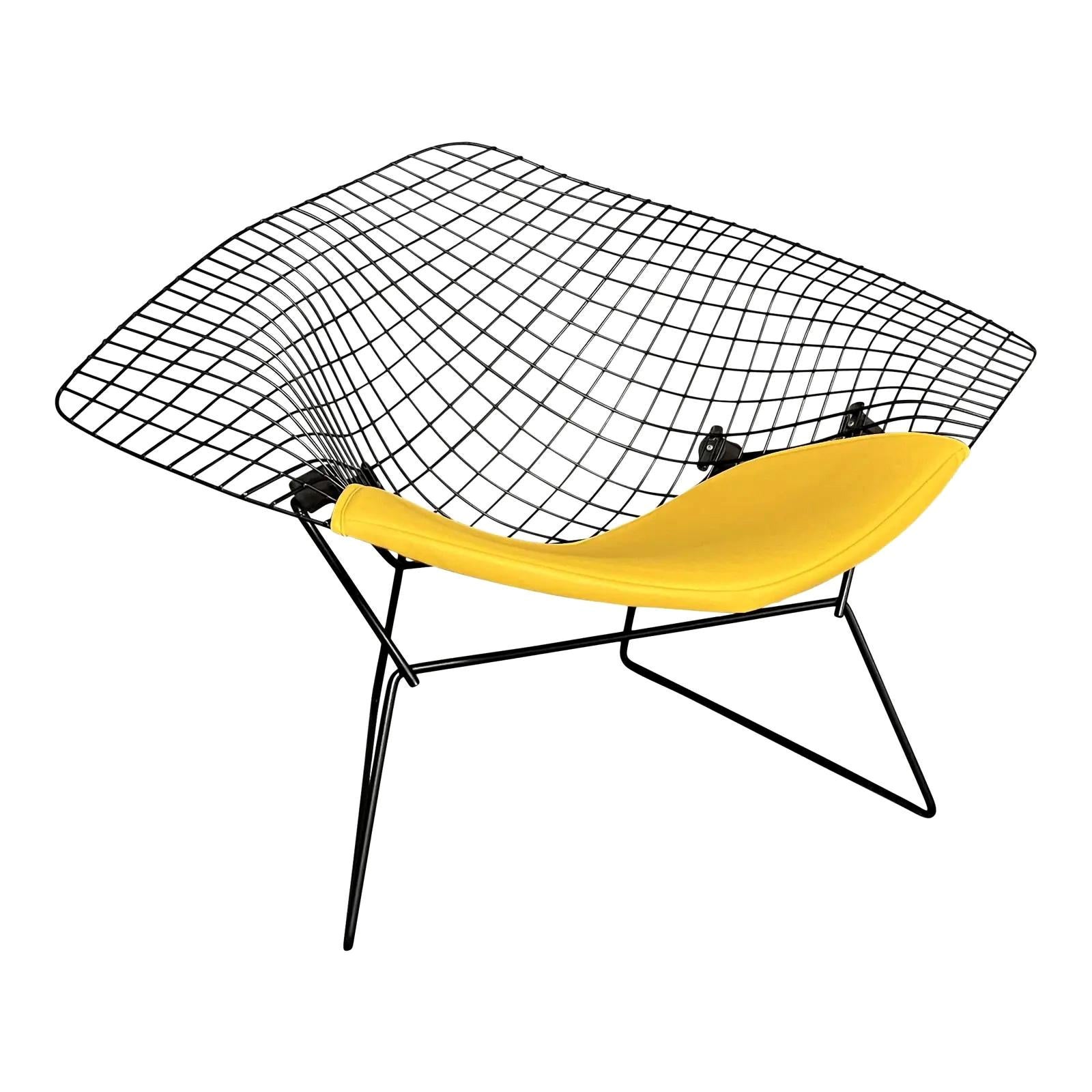 Grande chaise en diamant vintage, moderne du milieu du siècle dernier, par Harry Bertoia pour Knoll