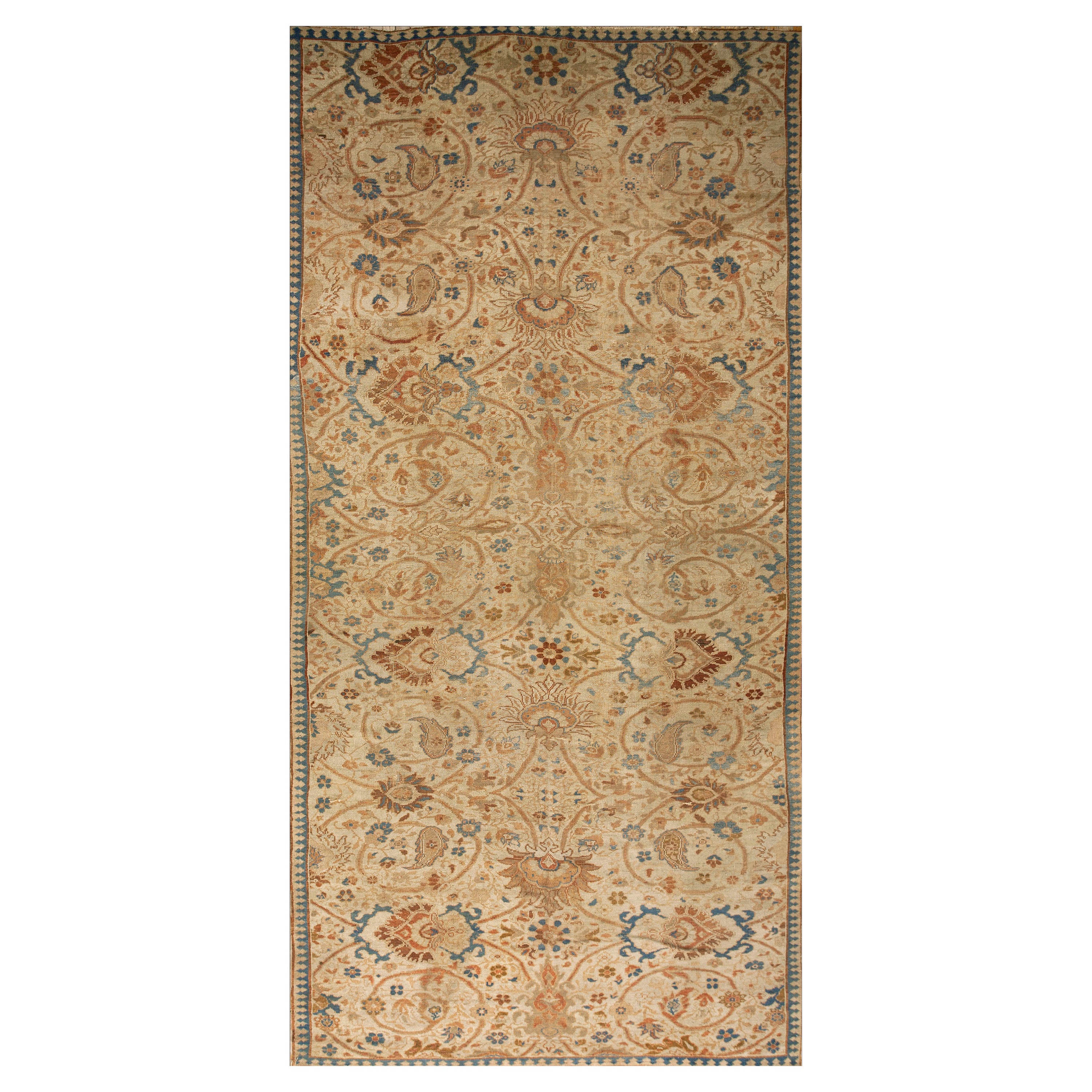 19th Century Persian Ziegler Sultanabad Carpet ( 7' x 14' - 213  X 427 ) For Sale