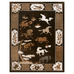 1930s N Chinese Mongolian Carpet ( 9' x 11'8" - 275 x 355 )