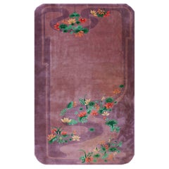 Antique 1920s Chinese Art Deco Carpet ( 4' 10'' x 8' 6'' - 147 x 259 cm )