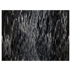 Grand tapis rectangulaire à huile fluide Moooi en polyamide à poils bas de Rive Roshan