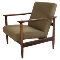 GFM-142 Lounge Chair in Olive by Edmund Homa for GFM, 1960s