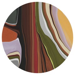 Moooi Small Liquid Layers Tulip Round Rug in Wool by Claire Vos