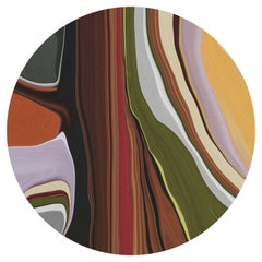Moooi Small Liquid Layers Tulip Round Rug in Soft Yarn Polyamide by Claire Vos