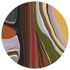 Grand tapis rond Moooi Tulip à grandes couches liquides en polyamide de tissu souple de Claire Vos