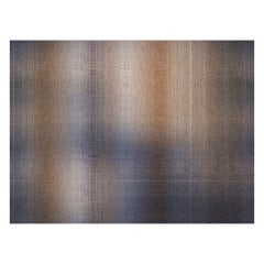 Moooi Large Quiet Canvas Denim Rectangle Rug in Wool with Blind Hem Finish