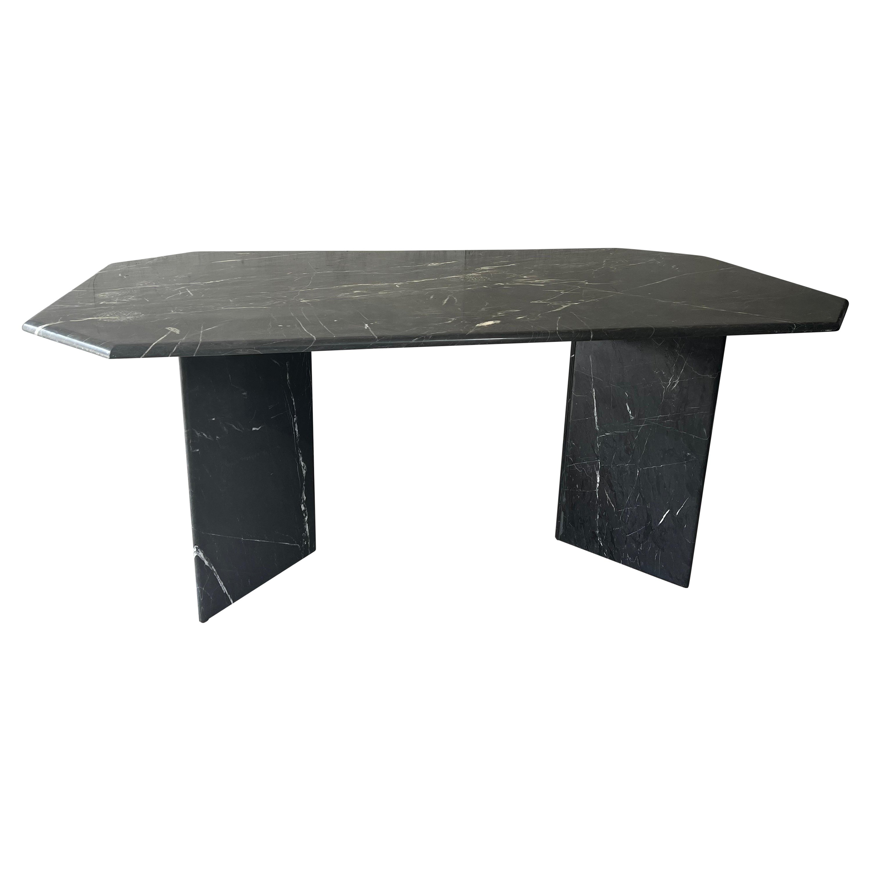 Mid-Century/Postmodern Marble Dining Table For Sale