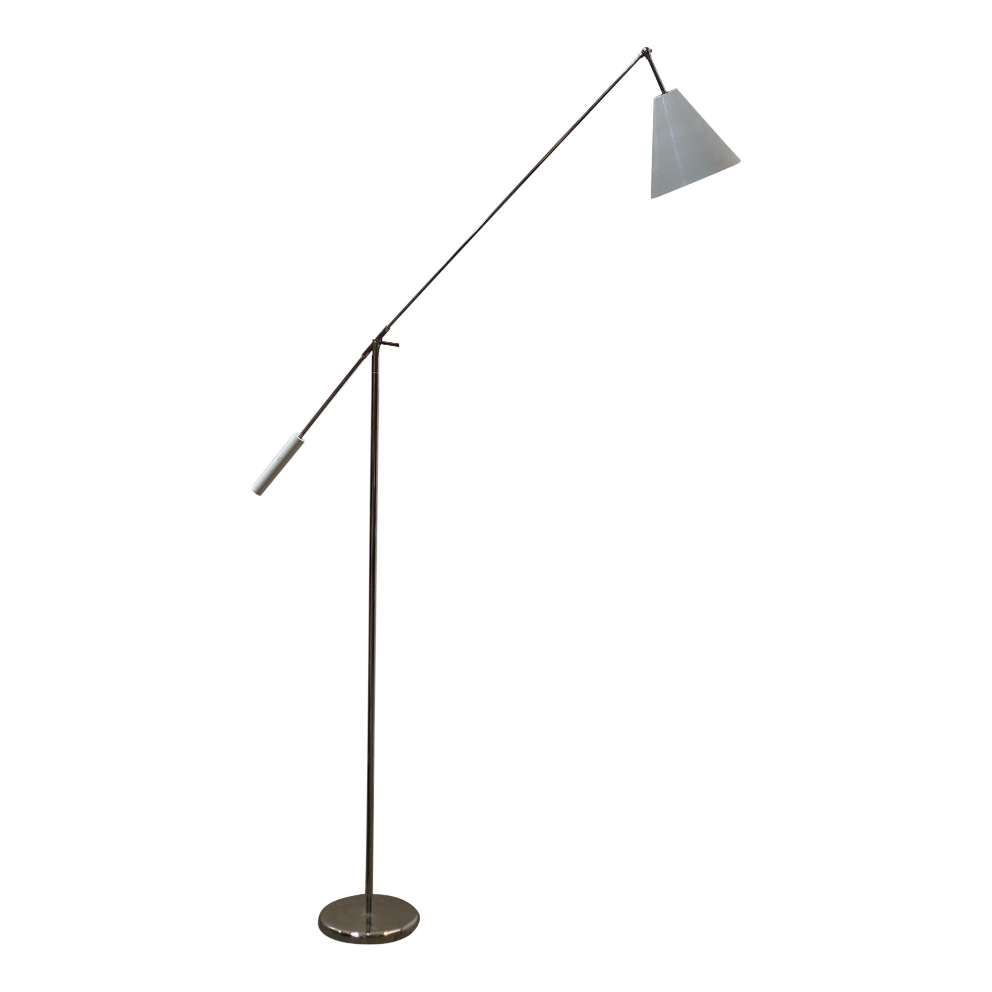 Rare Large Adjustable Mid-Century Italian Floor Lamp Robert Sonnema For Sale