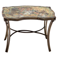 Vintage Philip and Kelvin Laverne 'Madame Pompadour' Side Table in Bronze 1960s Signed