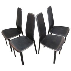 Retro Set of 4 Italian Dining Chairs by Cidue