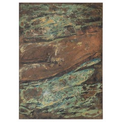 Philip and Kelvin Laverne Abstract Hand Painted Nude Etching on Bronze