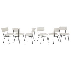BBPR Important Vintage Iron and Bouclé Chairs