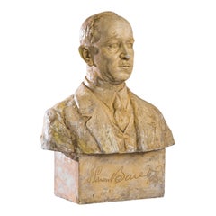 Turn of the Century Belgian Plaster Bust