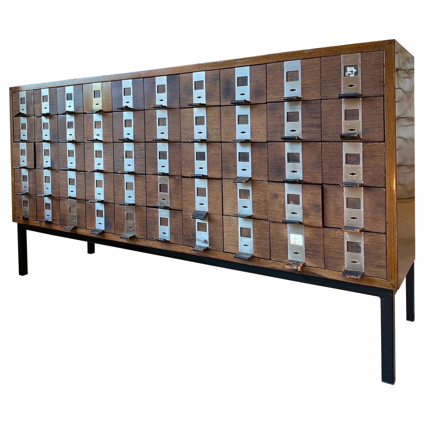 Large Fifty Drawers Shop Counter, Display Sideboard 1958 de Coene, Belgium For Sale
