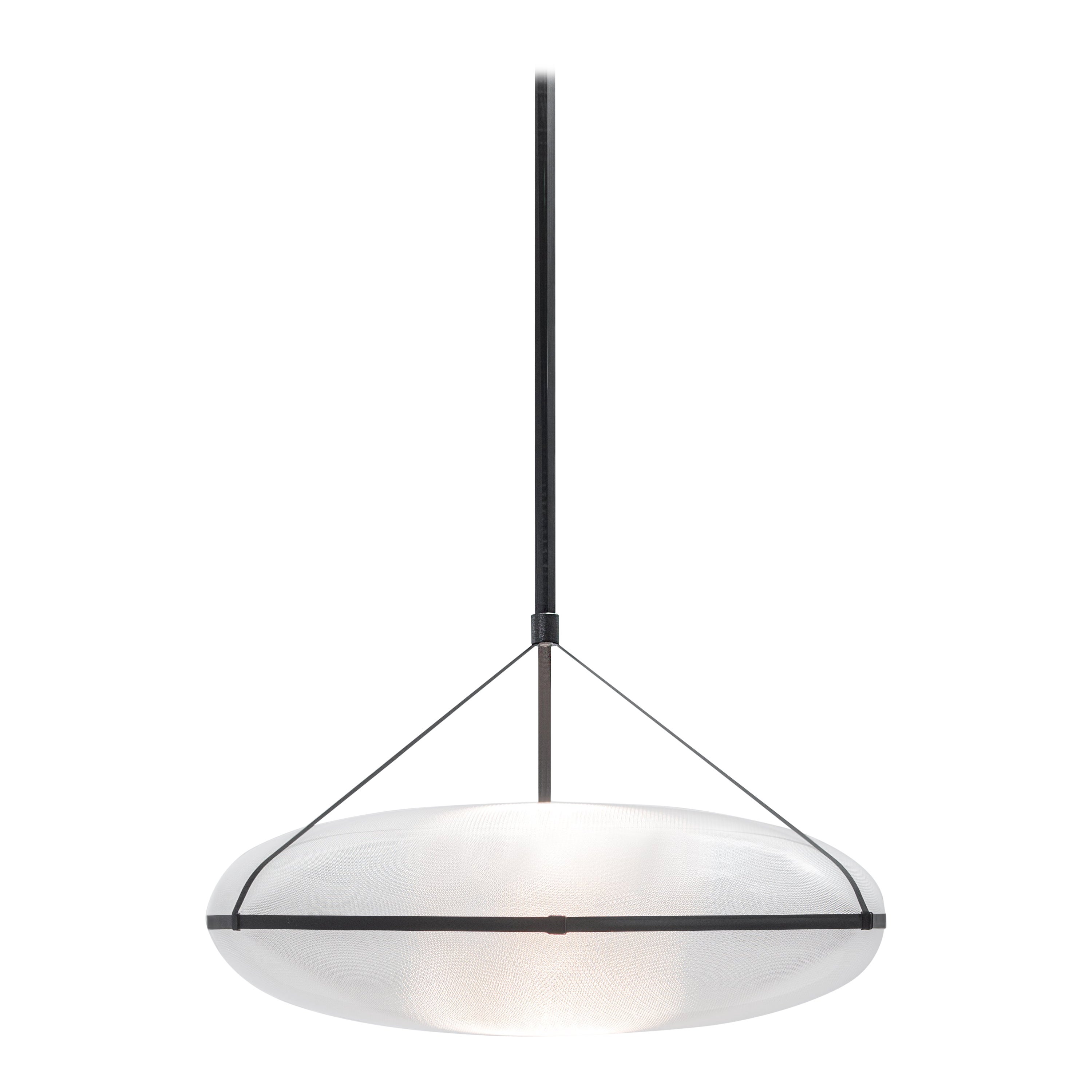 Contemporary Black Pendant Lamp 'Iris', B/B For Sale
