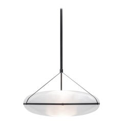 Contemporary Black Pendant Lamp 'Iris', B/B