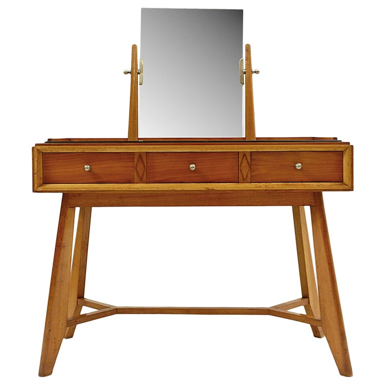 MidCentury Modern Dressing Table in the Style of Guillerme et Chambron