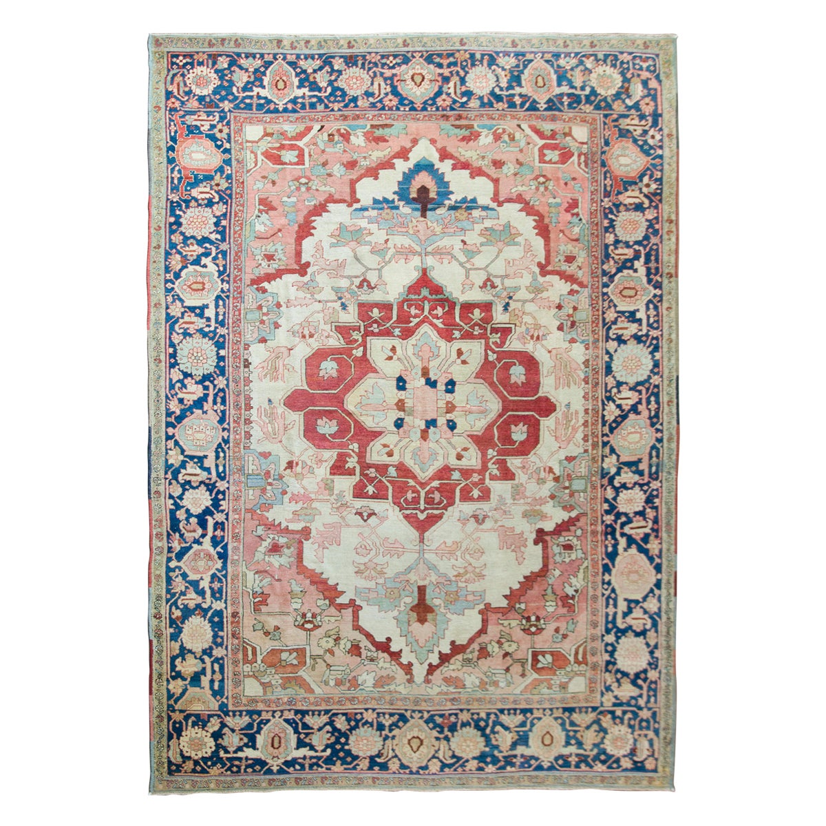 Late 19th Century Persian Serapi Rug For Sale