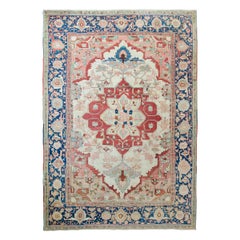 Persischer Serapi-Teppich aus dem späten 19. Jahrhundert