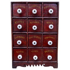 19th Century Diminutive American Apothecary Cabinet