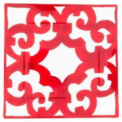 Hermes Balcon du Guadalquivir Quadratische Porzellanschale / Tablett