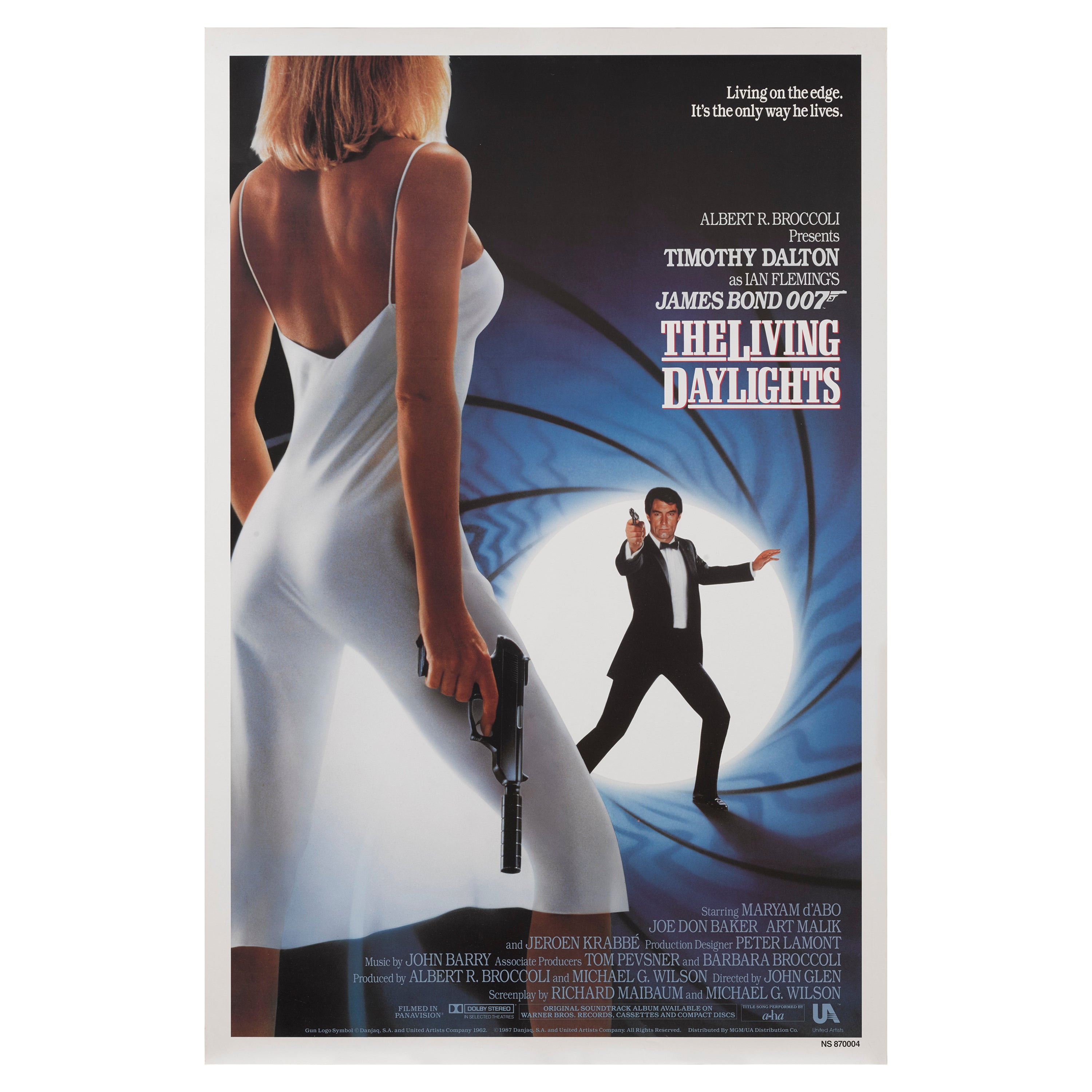“The Living Daylights” Film Poster, 1987 For Sale at 1stDibs