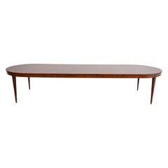 Table de salle à manger en acajou de style Régence française Thomas Pheasant pour Baker Furniture