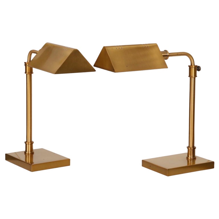 Ralph Lauren Brass Table Lamps a Pair For Sale at 1stDibs