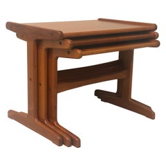 Used Danish Modern Teak Nesting Tables