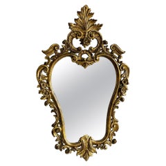 Italian Gilt Wood Wall or Console Mirror, Pier, Commode Mirror