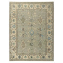 New Turkish Oushak Rug with Modern Style