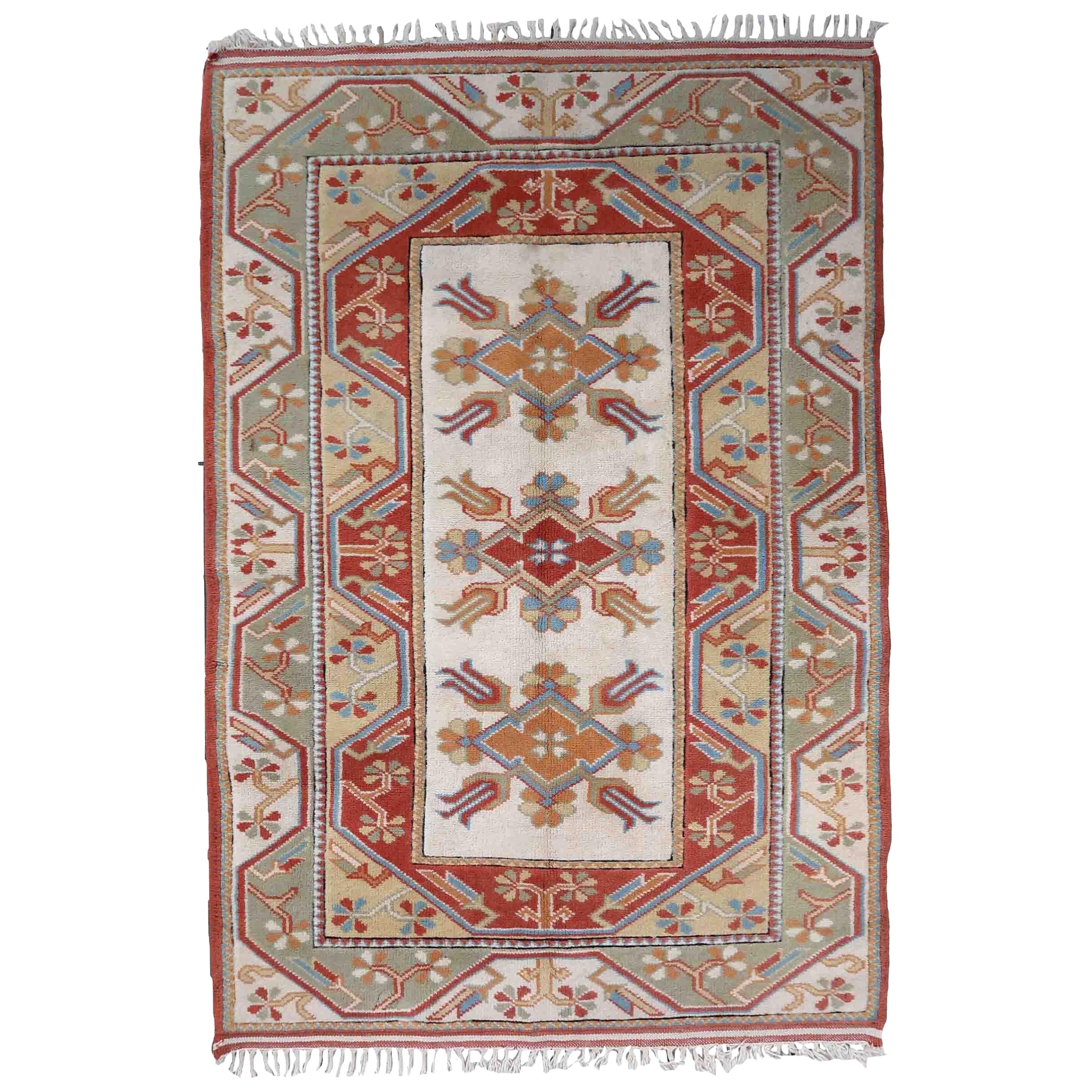 Tapis turc Kars vintage fait à la main, années 1960, 1C911