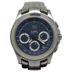 TAG Heuer Link Calibre 36 Chronograph Men's Quartz Wristwatch Yoshi Kawaguchi