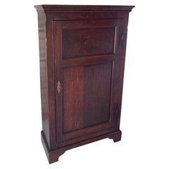 18th Century English Oak Georgian Jam Cabinet/Side Cabinet