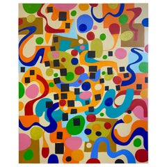 Vibrant Organic Abstract by Noted Palm Springs Artist Gary Janis
