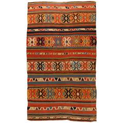 Antique Mid-19th Century Caucasian Kilim Carpet