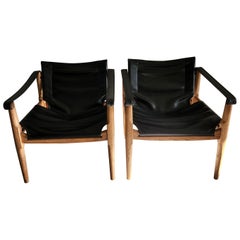 1960s Sculptural Safari Sling Chairs by Douglas Heaslett for Brown Saltman Calif