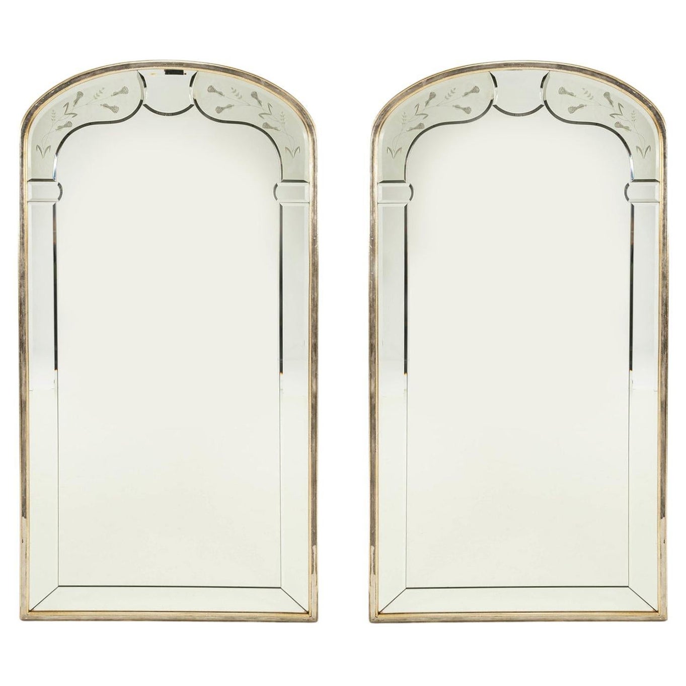 Pair Venetian Arch Mirrors