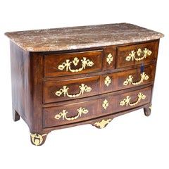 Antique French Régence King Wood Ormolu Mounted Commode 18th Century