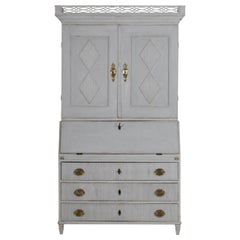 Antique Scandinavian Two-Parts Bureau, circa 1790