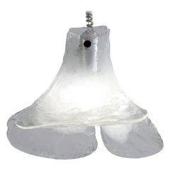 AV Mazzega Murano Glass Pendant Lamp by Carlo Nason