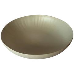 Handmade Fine Ceramic Linen Bowl, Italian, Contemporary Handmade Fine Ceramic Linen Bowl, Italian, Contemporary