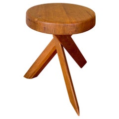 S 31 A Stool by Pierre Chapo from 1978 in French Elm