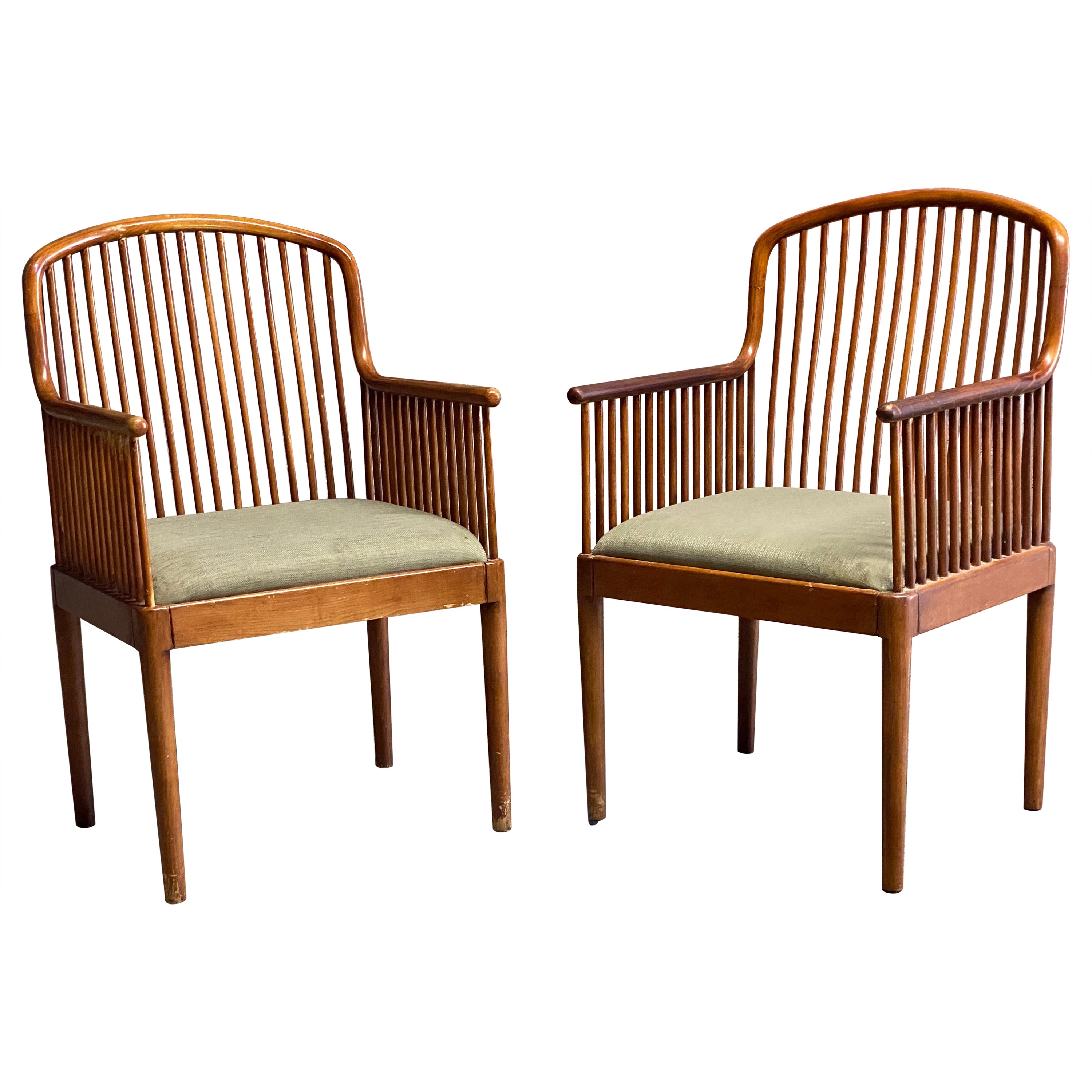 Davis Allen for Knoll 1983 Exeter Chairs, a Pair