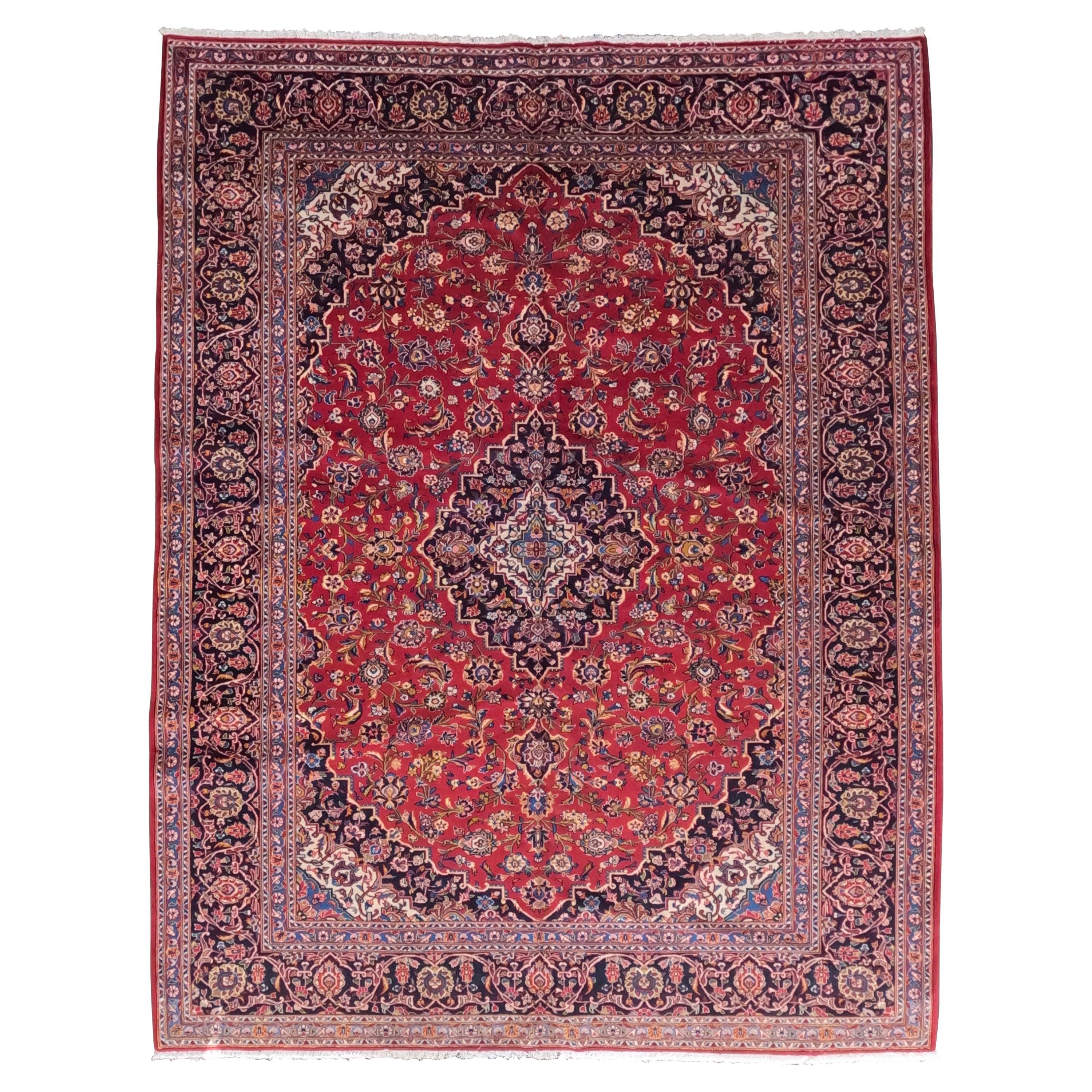 Außergewöhnlicher persischer Kashan-Teppich im Angebot