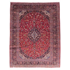 Retro Exceptional Persian Kashan Rug