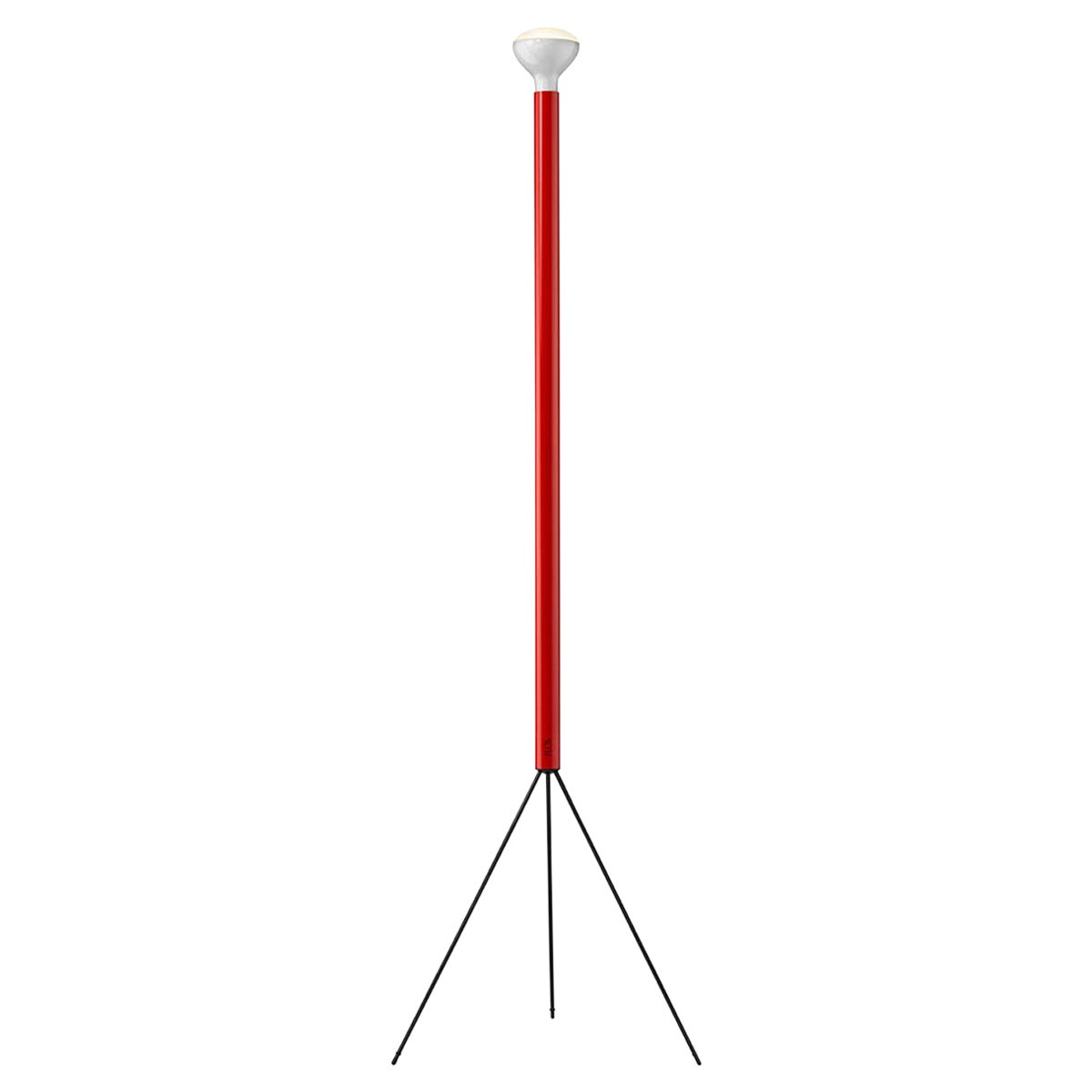 Flos Luminator Floor Lamp in Red with Iron and Metal Frame
