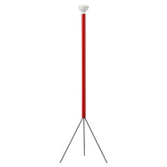 Flos Luminator Floor Lamp in Red with Iron and Metal Frame