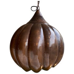 Very Large Modern Onion Shaped Light Pendant