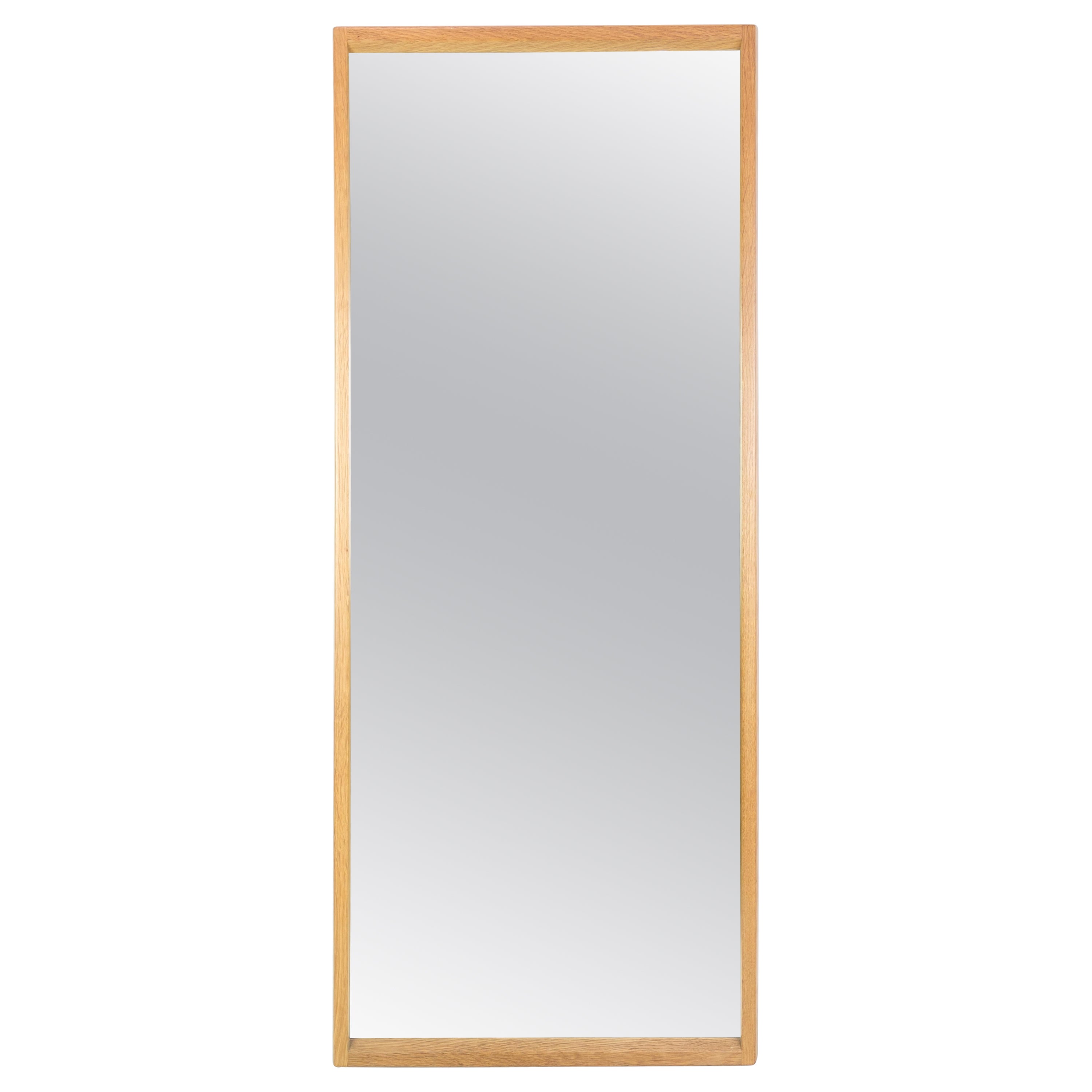 Mirror With Frame Made In Oak By Aksel Kjaersgaard From 1960s